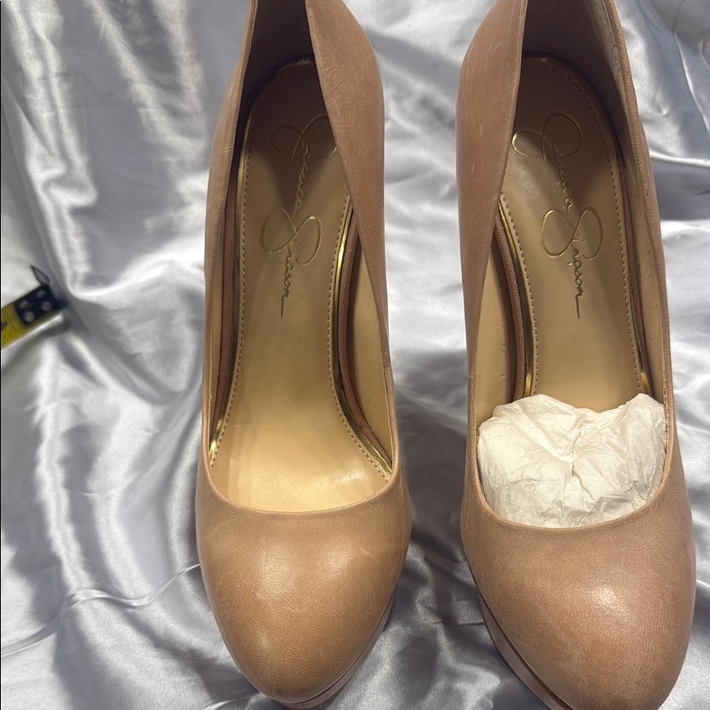 Jessica Simpson Tan Heels Versatile Elegance